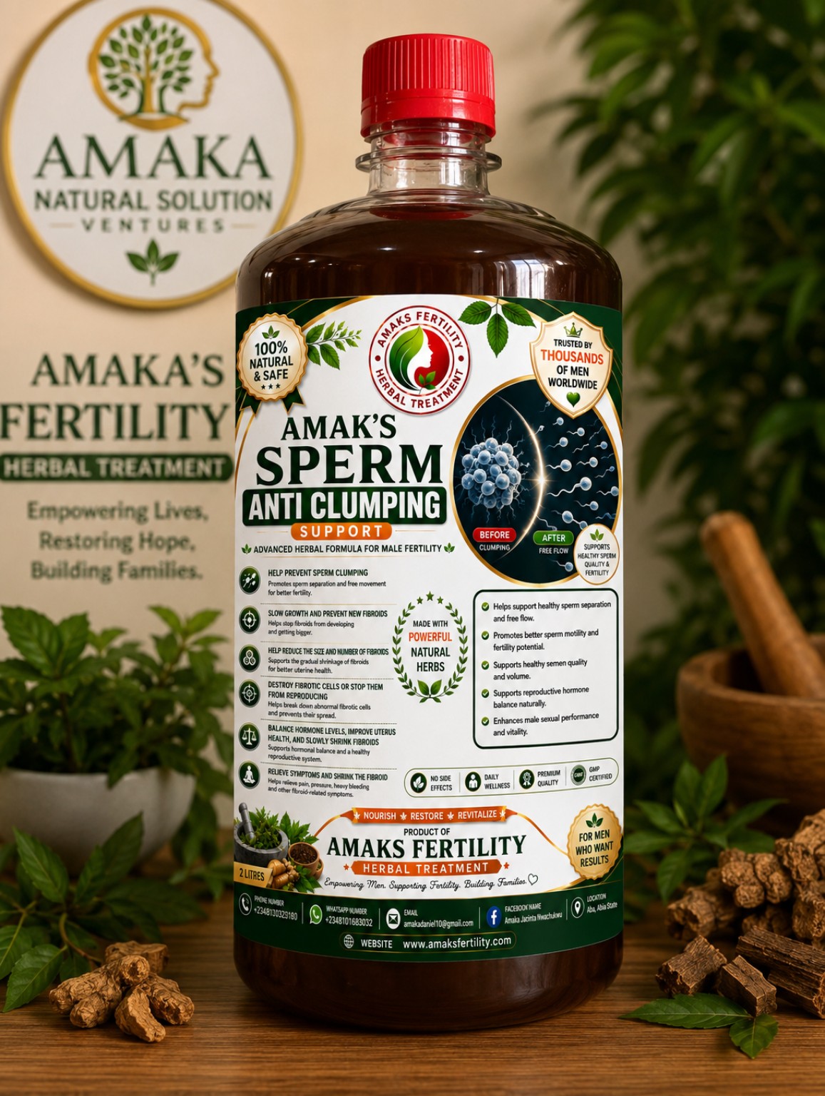 Amak’s Sperm Anti-Clumping — 1,000 ml
