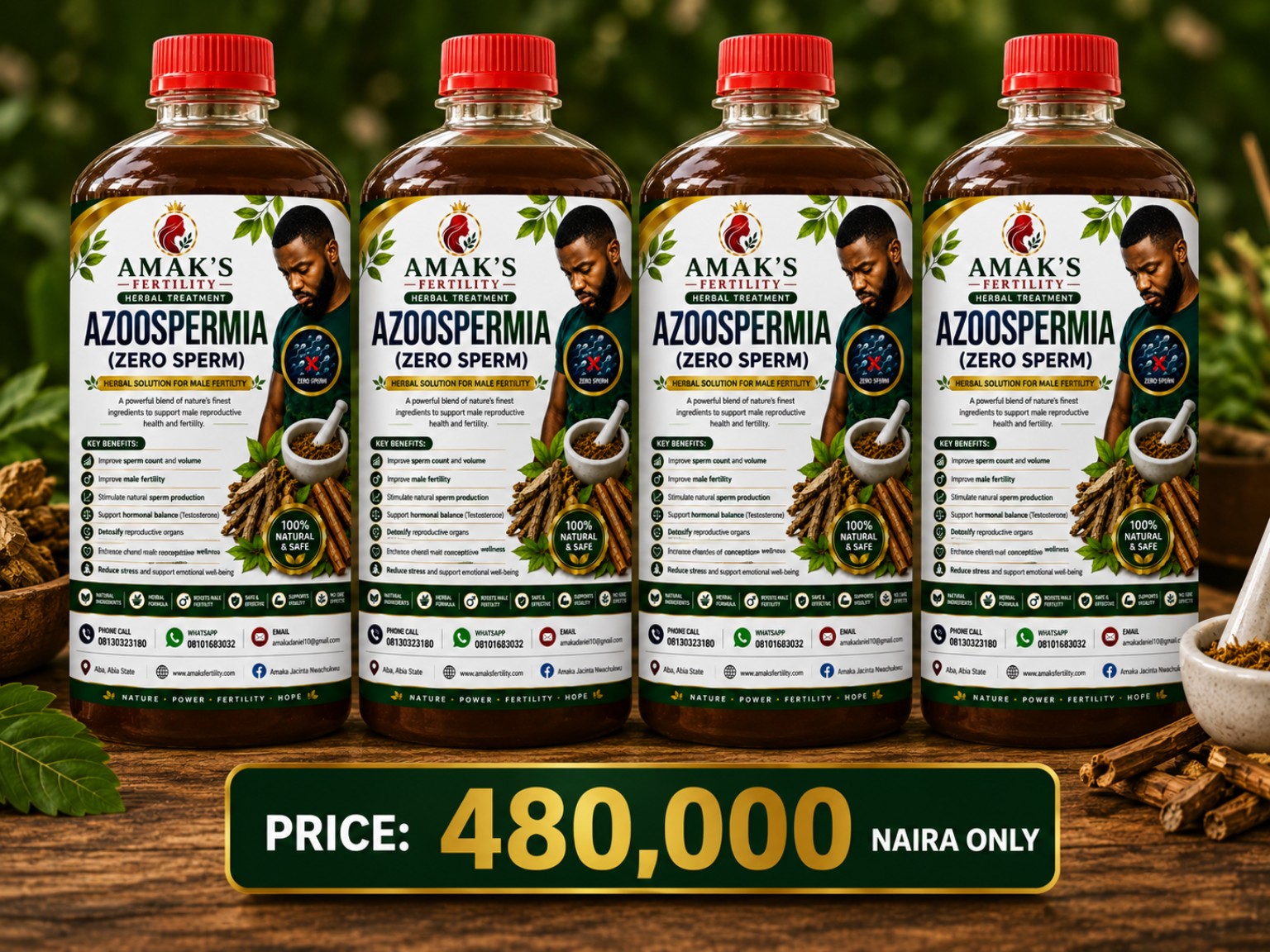 Azoospermia — 1,000 ml